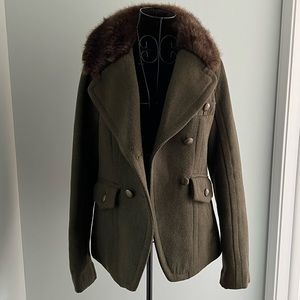 American eagle kahki wool jacket